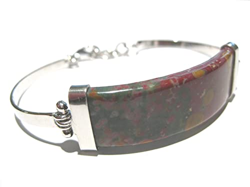 Bracelet Jaspe véritable perles rondes lithothérapie homme