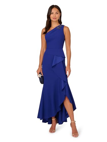 Image of Adrianna Papell Women's Beaded Knit Crepe Gown