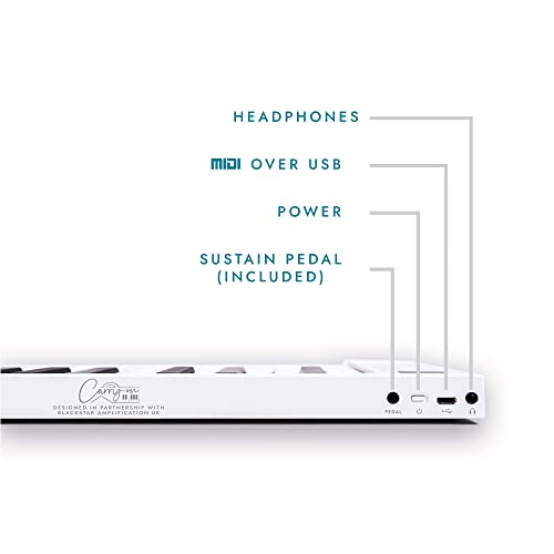 Blackstar FP-49 Touch 49 Touches Touch Sensitive Blanc Portable Pliable Piano numérique par Blackstar Contrôleur MIDI USB avec batterie rechargeable - Les Beatles, Paul McCartney, John Lennon, RIngo Starr, George Harrison Blackstar FP-49 Touch 49 Touches Touch Sensitive Blanc Portable Pliable Piano numérique par Blackstar Contrôleur MIDI USB avec batterie rechargeable – Image 4