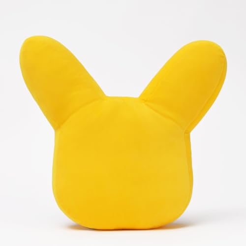 Image of Mirada Yellow Pokemon Pikachu Face Soft Toy Officially Licensed | Soft & Comfortable Plush Pillow for Kids & Fans | Plush Toys, Stuffed Animals, Cute Soft Toys, Baby Gift, Room Decor Pillow | 35cm