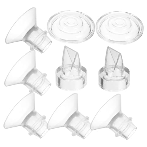 ibasenice 1 セット さく乳器の付属品 フランジインサート 15mm シリコンフランジインサート ウェアラブル搾乳器部品 交換用搾乳器部品 シリカゲル Transparent