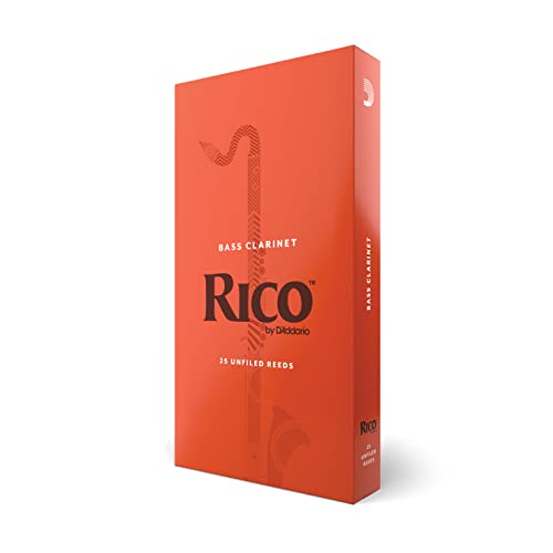 Rico Anches Rico Royal pour clarinette basse, force 2.0, pack de 25
