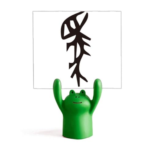 Grenouille décoration de bureau et support mémo avec nom de famille chinois