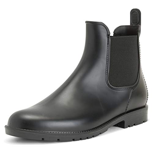 Polar Boot Womens Chelsea Short Festival Winter Waterproof Wellington Boots - Black - UK7/EU40 - BL0304