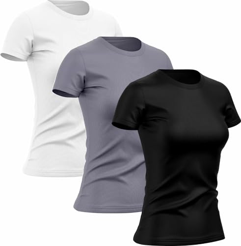 Kit 3 Camisetas Dry Fit Feminina Academia Treino Corrida Proteção...