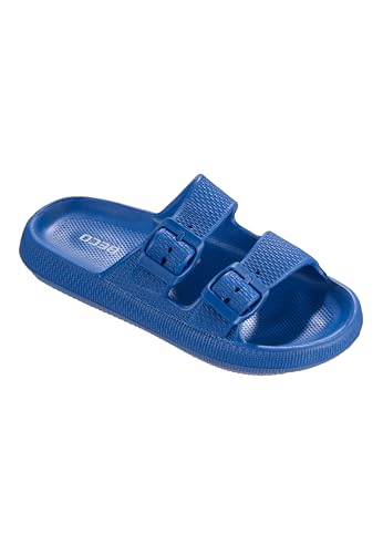 Beco Pantofole per bambini – Airkiss-Leisure – Sandali da bagno per bambini ultraleggeri per ragazzi e ragazze con innovativa suola imbottita, Blu, 35 EU