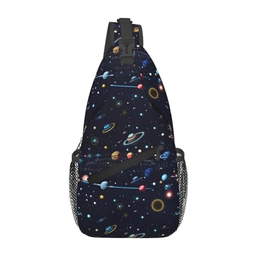 Mochila de bandolera con mapa de constelación miniatura 1