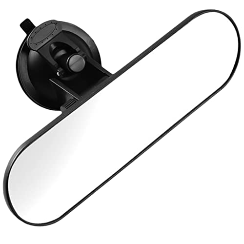 Rétroviseur Voiture Intérieur, Rétroviseur Intérieur de Voiture à Ventouse Réglable à 360°, Rétroviseur Intérieur Antireflet, Rétroviseur Grand Angle pour Mercedes Benz Voiture, SUV, CRV (White)