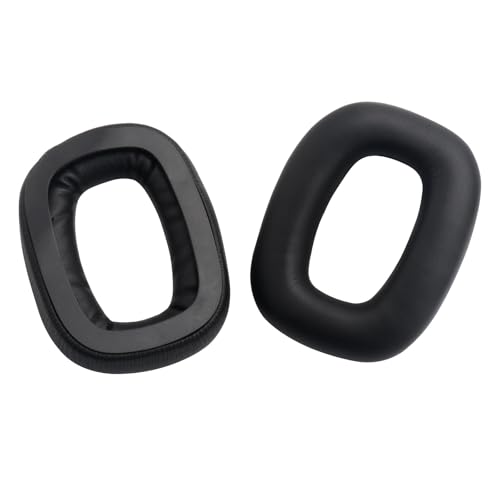 Almohadillas de repuesto para auriculares Astro A30, cubiertas acolchadas de cuero proteínico y espuma viscoelástica, compatibles con los auriculares Logitech Astro A30 (negro) miniatura 6