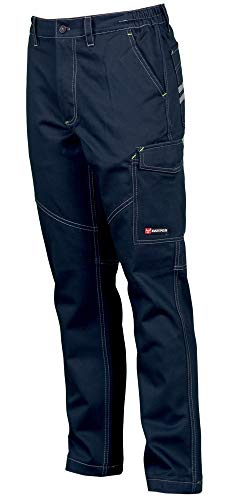 PAYPER deva store Pantaloni da Lavoro multistagione Cotone 100% Comodi e Resistenti (Blu Navy, 48/50)