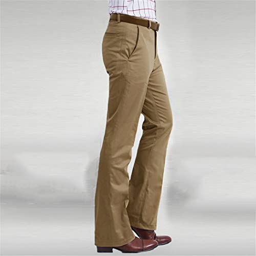 Men Flared Boot Cut Trousers, Business Casual Classic British Style Pants, Office Slim Formal Suit Bottom Pants3
