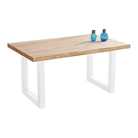 Mesa Fija de Comedor Loft en Roble y Blanco de Adec Group Cover