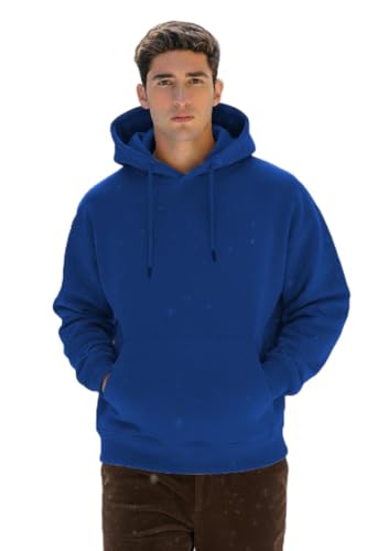 Image of 350 GSM Heavyweight 100% Cotton Hoodie for Men and Women | Bio Washed Full Sleeve Hooded Sweatshirt | Warm Winter Casual Regular Fit Hoodie | Made in India | S to XXL