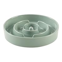 Keramik-Futternapf Für Hunde – Slow-Feeder, 1,5 Tassen, Anti-Schlingen, Labyrinth-Design, Blau