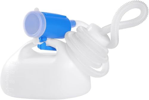 Urinoir portable homme et femme 2000ml avec couvercle blanc pour hôpital