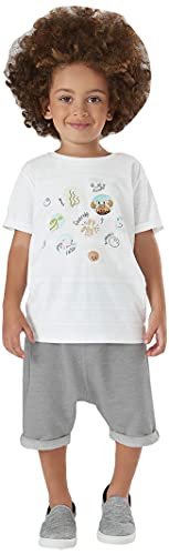 Conjunto Camiseta E Bermuda Saruel, Up Baby, Meninos, Branco Especial, 1