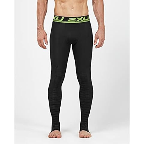 2XU Men's Recovery Compression Tights, Black/Nero, S UK Cover