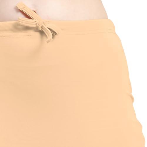 Image of Amazon Brand - Anarva Women Cotton Blended Saree Shapewear Regular Petticoat Skirt For Saree