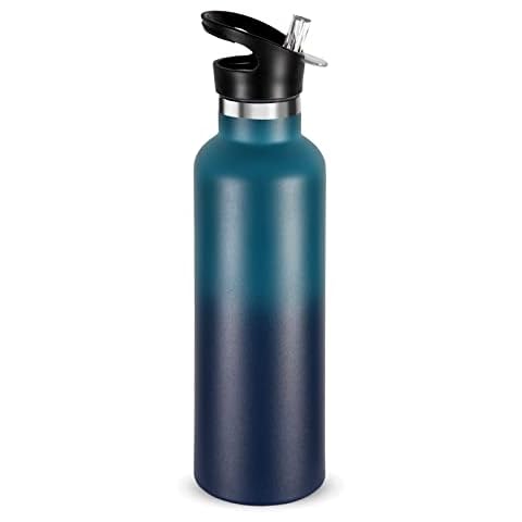 Botella de Agua Volhoply 750ml de Acero Inoxidable con Tapa de Paja Cover