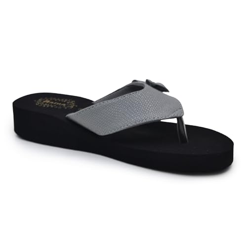 Image of Aaina Women's Black /grey Eva Heel Flora
