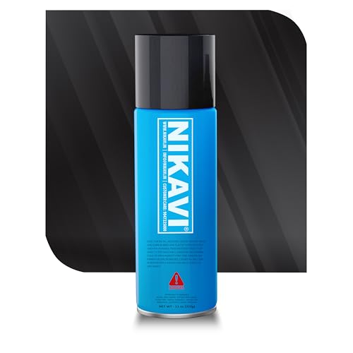 NIKAVI SP1 Automotive Rust Paint | Gloss Black Spray Can | Multi-Surface DIY Spray Paint | Quick Drying Finish for Bikes, Cars, Metal, Wooden Furniture, Plastic & Walls - 400ML - Gloss Black
