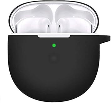 TKM Silicone Protective Shockproof Case Cover, Skin, Cute Case Compatible for Vivo TWS NEO (Earbuds not Included) (Black)