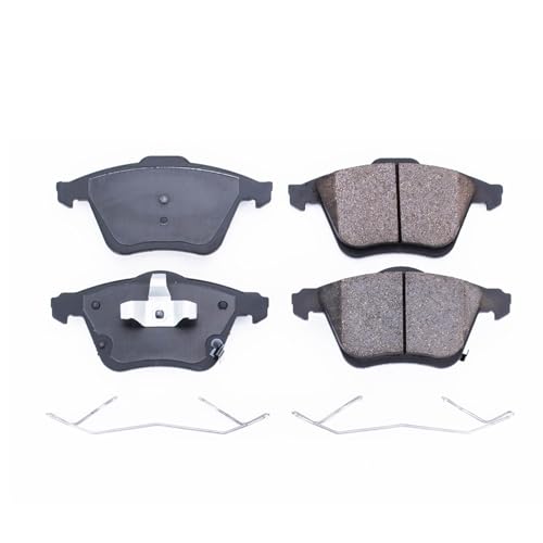 Image of PowerStop Front Brake Pads for Mazda 6 2006-07 - Z17 Ceramic Brake Pads with Installation Hardware, 17-1186