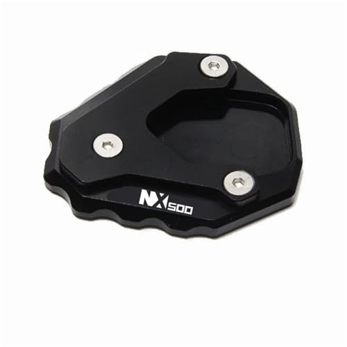 Placa De Soporte Extensión Pata Cabra CNC Motocicleta Para HONDA NX500 NX400 2024 2025(Black NX500)