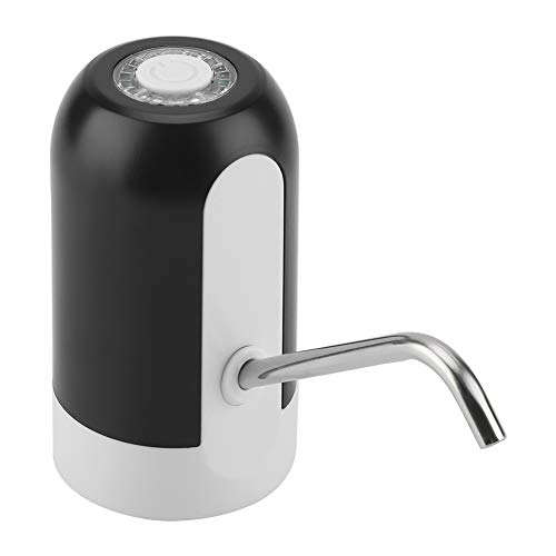 Bottle Water Pump Portable LED Light Bottled Water Pump Automatic Drinking Water Pump USB Rechargeable Dispenser for Home Office Kitchen Use(1#)