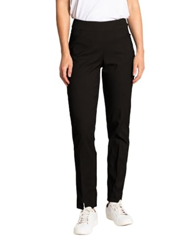 SLIM-SATION Womens Golf Apparel - Women's Regular Pull-On Straight-Leg Pant with Pockets