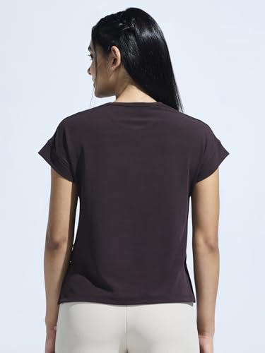 Image of Women's High Low Top with Chest Logo Print
