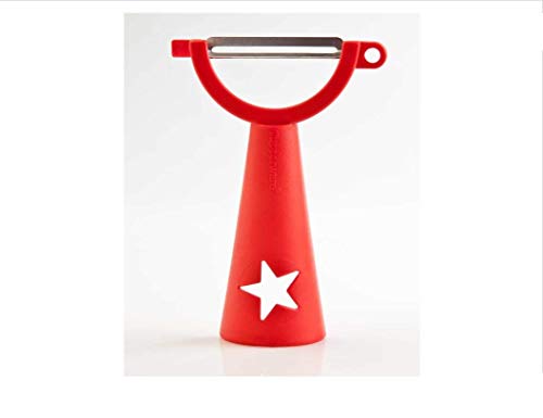 Image of Tupperware Plastic Vegetable Peeler, Orange
