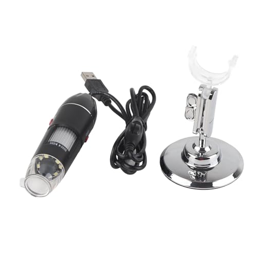 Image of Oumefar LED Digital Microscope 50X to 500X 2MP USB Magnifier 8 LED Magnification Endoscope Camera Magnifier PC Video Camera with Stand(Support USB UVC Protocol Equipment)