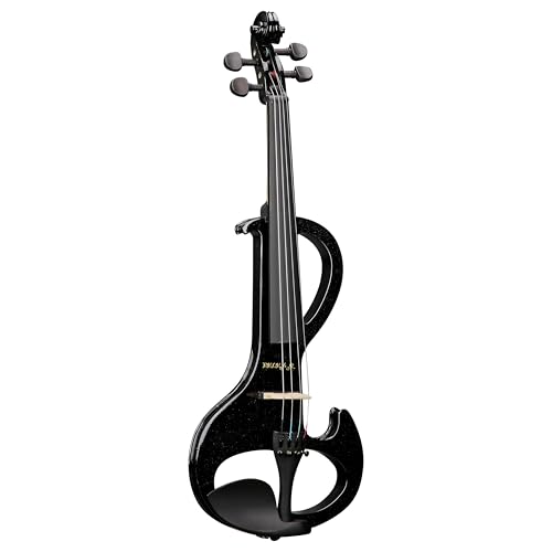 Image of NEJ-101 Electric Violin Black With Bow, Rosin and Hard Case