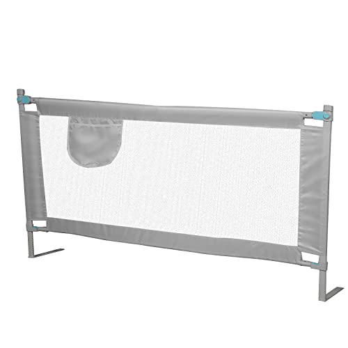 Sinbide Barrera Cama Niños Alto 100cm Largo 150/180/200cm Barrera Seguridad Niños Cama Adecuado para Colchones de 0~30cm (150cm)
