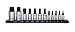 ARES 70108 | 12-Piece Metric Hex Bit Socket Set | Chrome Vanadium Sockets with S2 Alloy Bits | Includes Aluminum Socket Organizer