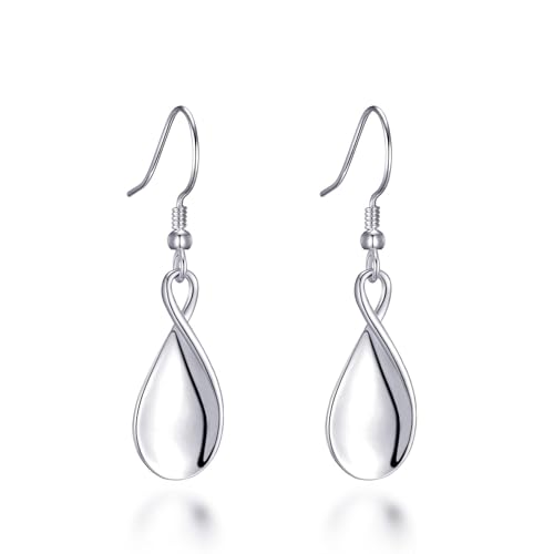 Image of Philip Jones Sterling Silver Infinity Curve Earrings