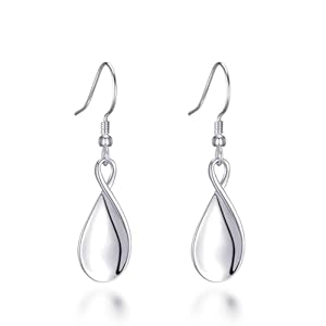 Philip Jones Sterling Silver Infinity Curve Earrings