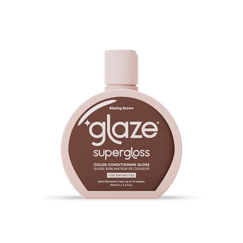 Glaze Supergloss Color Conditioning Gloss With Dispensing Pump – Hydrating Semi-Permanent Color...