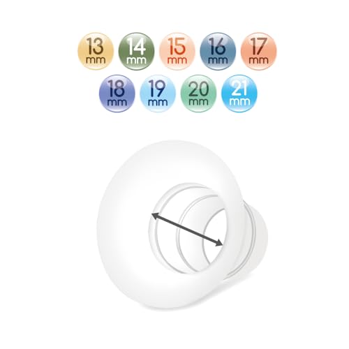 Image of Maymom 13&15mm Flange Insert Compatible with Elvie Single /Double Electric, Elvie Stride 24mm Wearable Cup, Not Original Elvie Stride Replacement Pump Parts