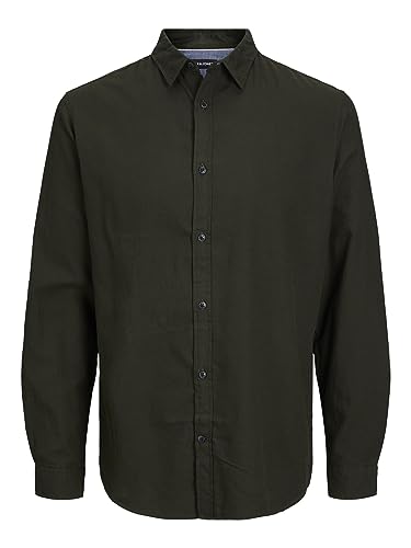 JACK & JONES Men's GINGHAM TWILL PLUS Shirt