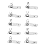 Alipis 10 Stück Teiliges Aa Batterie Federkontakt Langlebige Metall Kontaktfederplatte für Fernbedienung und Ladegerät Einfache Installation Stabile Stromverbindung Zuverlässiger