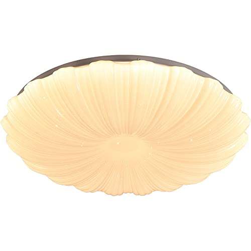 Luz de techo LED empotrada con pantalla de acrílico transparente y luz blanca de 6000K