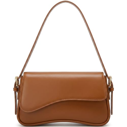 Image of Amszke Shoulder Bag for Women Y2K Crossbody Purse PU Leather Underarm Handbag 2 Adjustable Strap for Daily Commute Travel