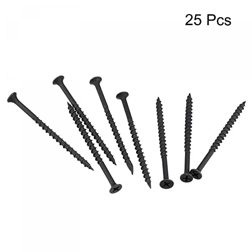 Tornillos para madera #8 x 2 3/4 pulgadas Phillips cabeza plana 25 unidades miniatura 3