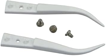 Techni-Pro 758TW0075-1.6 Ceramic Tweezer Tips, Style 7, Zirconia Tips for 7MZ.SA, Curved, Fine