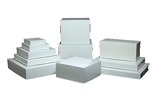 White Assorted Size Gift Wrap Packaging Christmas Present Boxes - 20 Pack