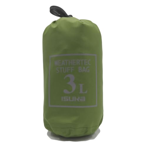 イスカ(ISUKA) ウェザーテック スタッフバッグ 3L グリーン 353102