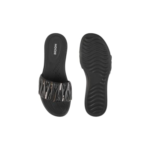 Image of Mochi Women Wedge Heel Fashion Slip-on Sandal