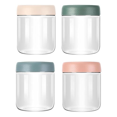 Aphorya 500ml Einmachgläser mit Deckel 4er Set, Leichte Luftdichte Meal Prep Gläser, Stabile Wiederverwendbare Overnight Oats Gläser für Aufbewahrung, Einmachen & Unterwegs Aphorya 500ml Einmachgläser mit Deckel 4er Set, Leichte Luftdichte Meal Prep Gläser, Stabile Wiederverwendbare Overnight Oats Gläser für Aufbewahrung, Einmachen & Unterwegs
